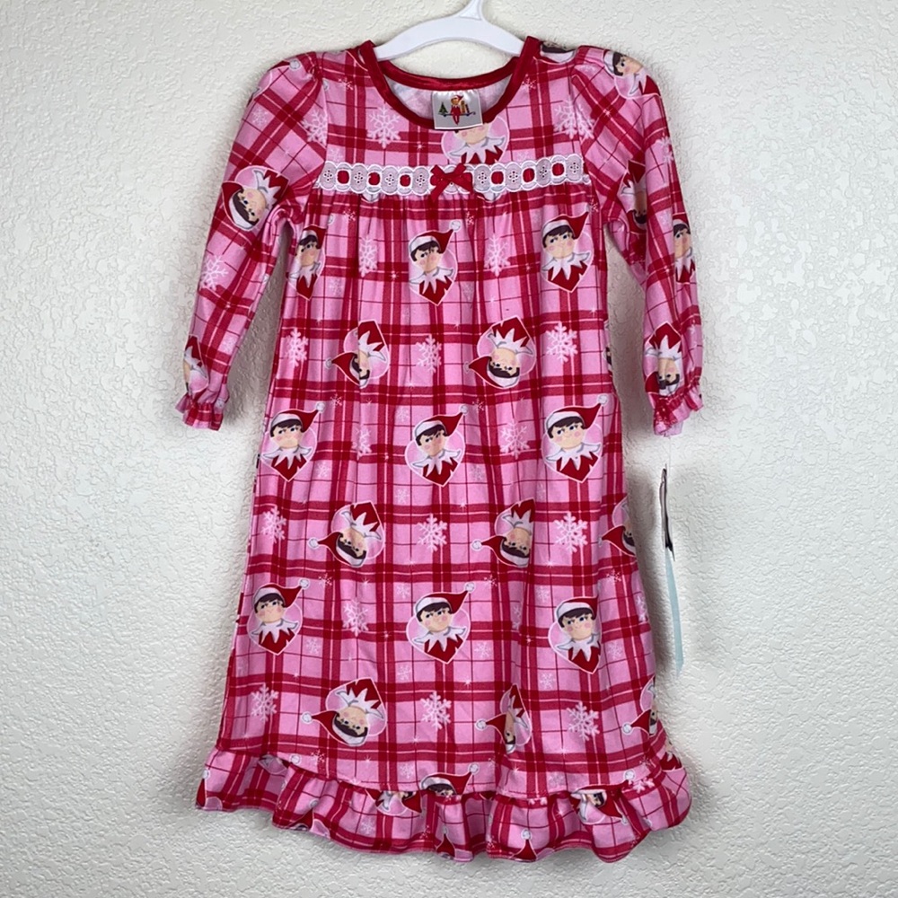Elf on the Shelf Flannel Night Gown Girls 2T NEW